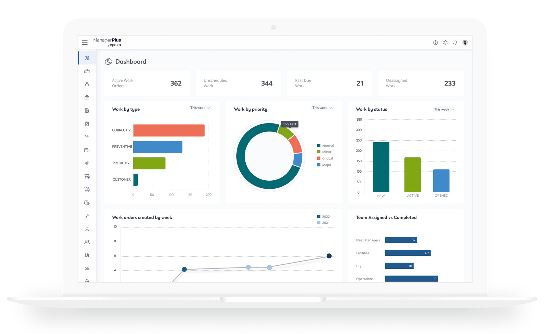 screenshot of Eptura Asset